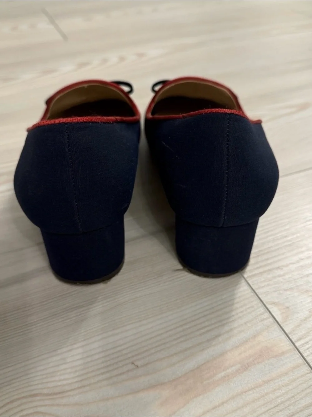 Charter Club Navy Block Heel Loafers – Women’s Size 6